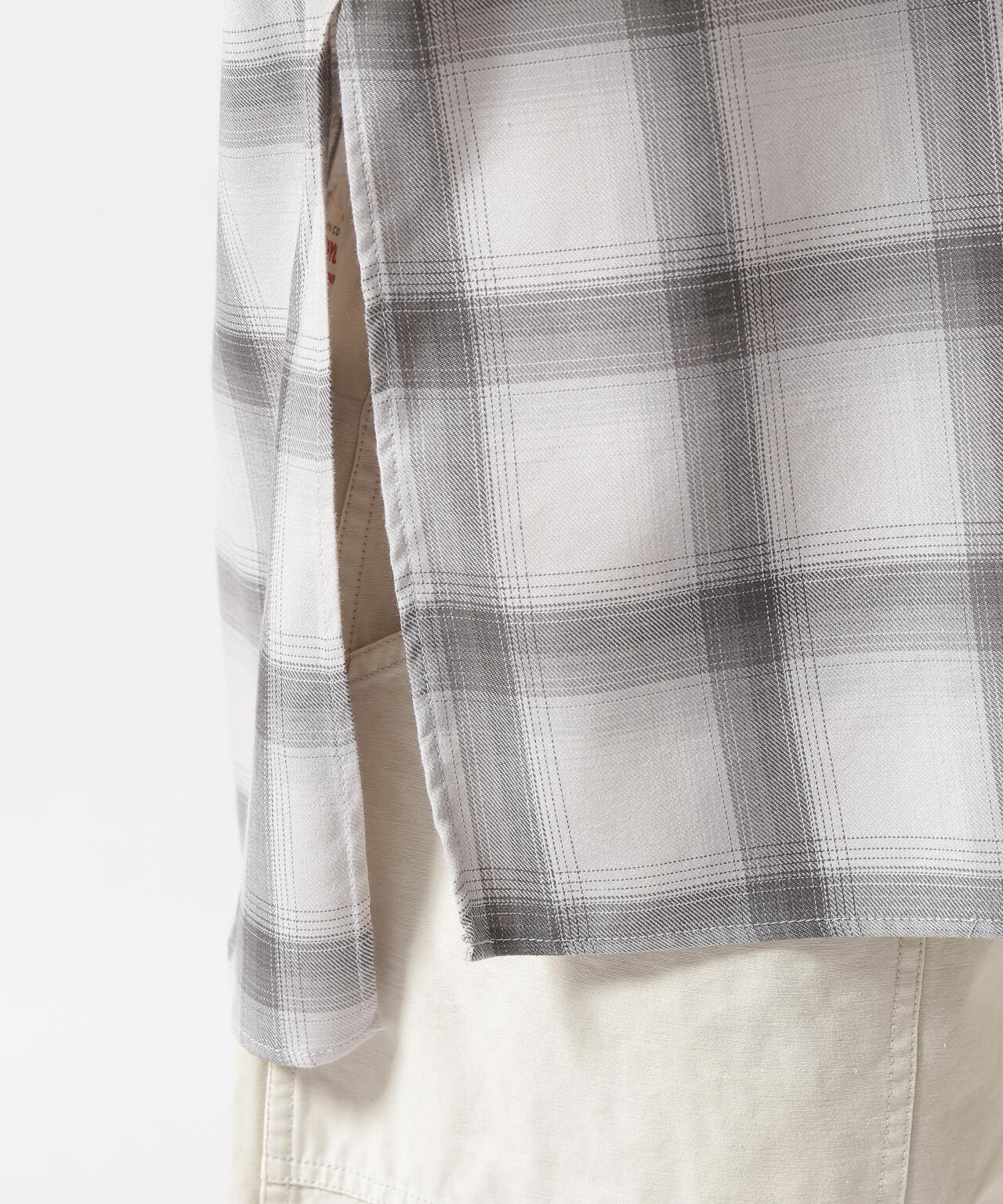 Toironier/トワロニエ/Opencollar Check Shirt