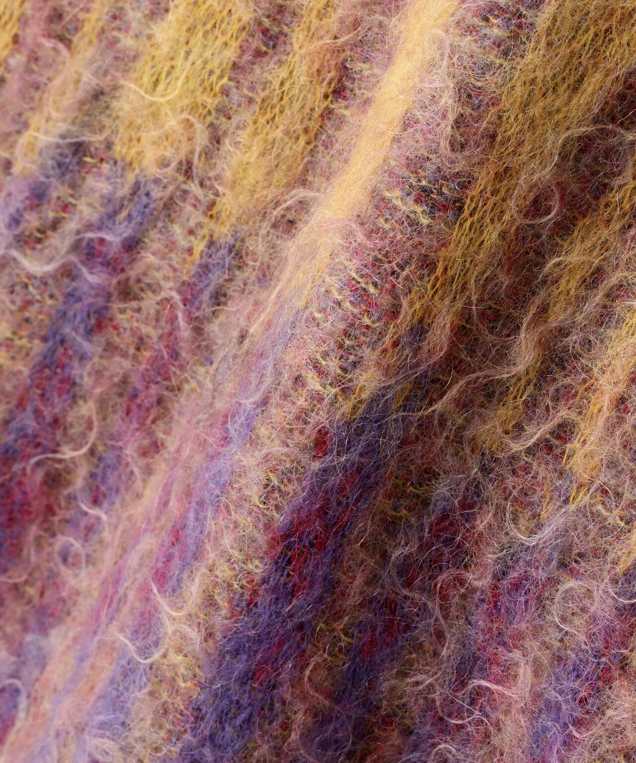 YOKE/ヨーク/KID MOHAIR WOOL BRUSHED TREE JAQUARD SWEATER