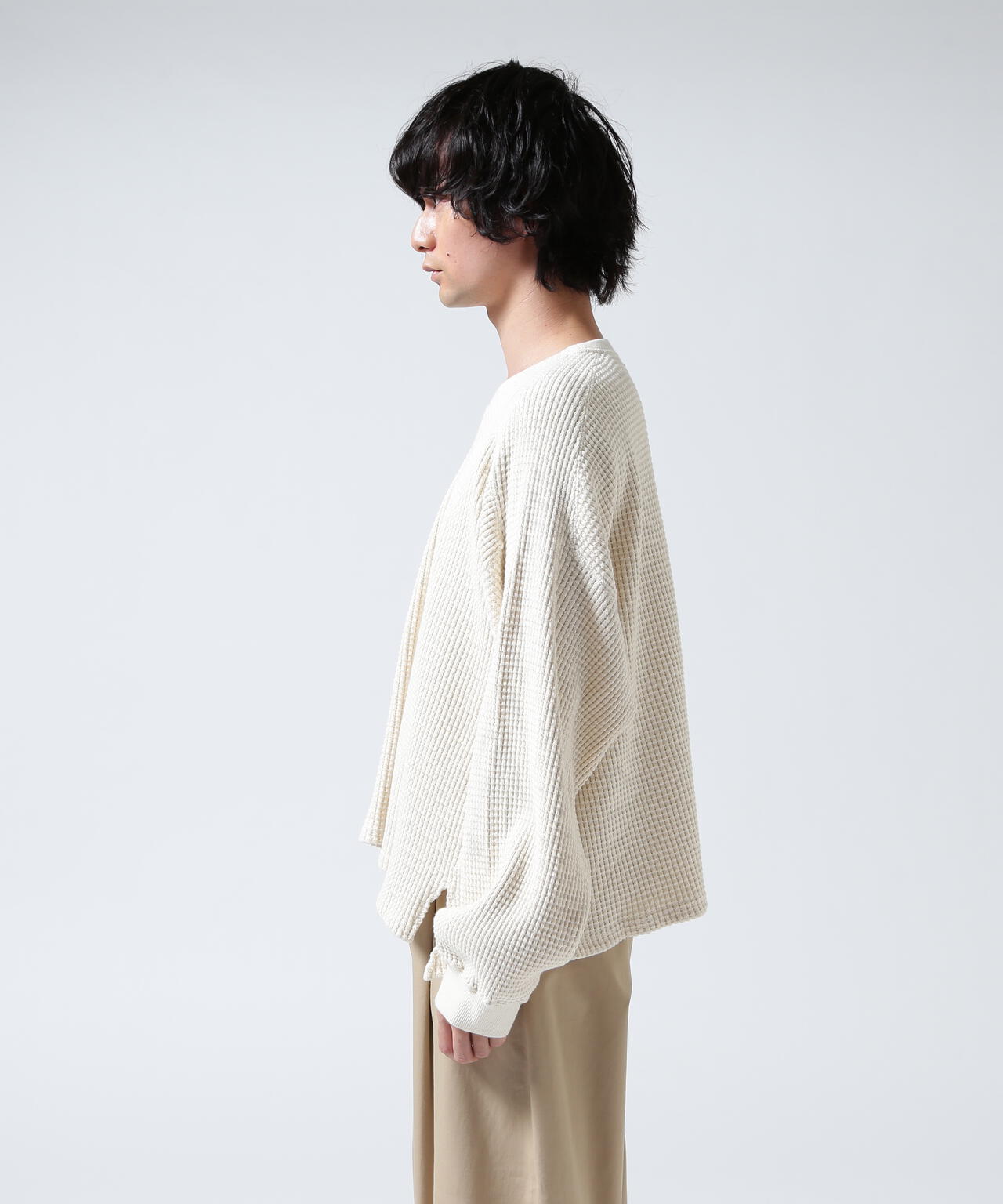 ANCELLM/アンセルム/HEAVY WAFFLE OVER LS