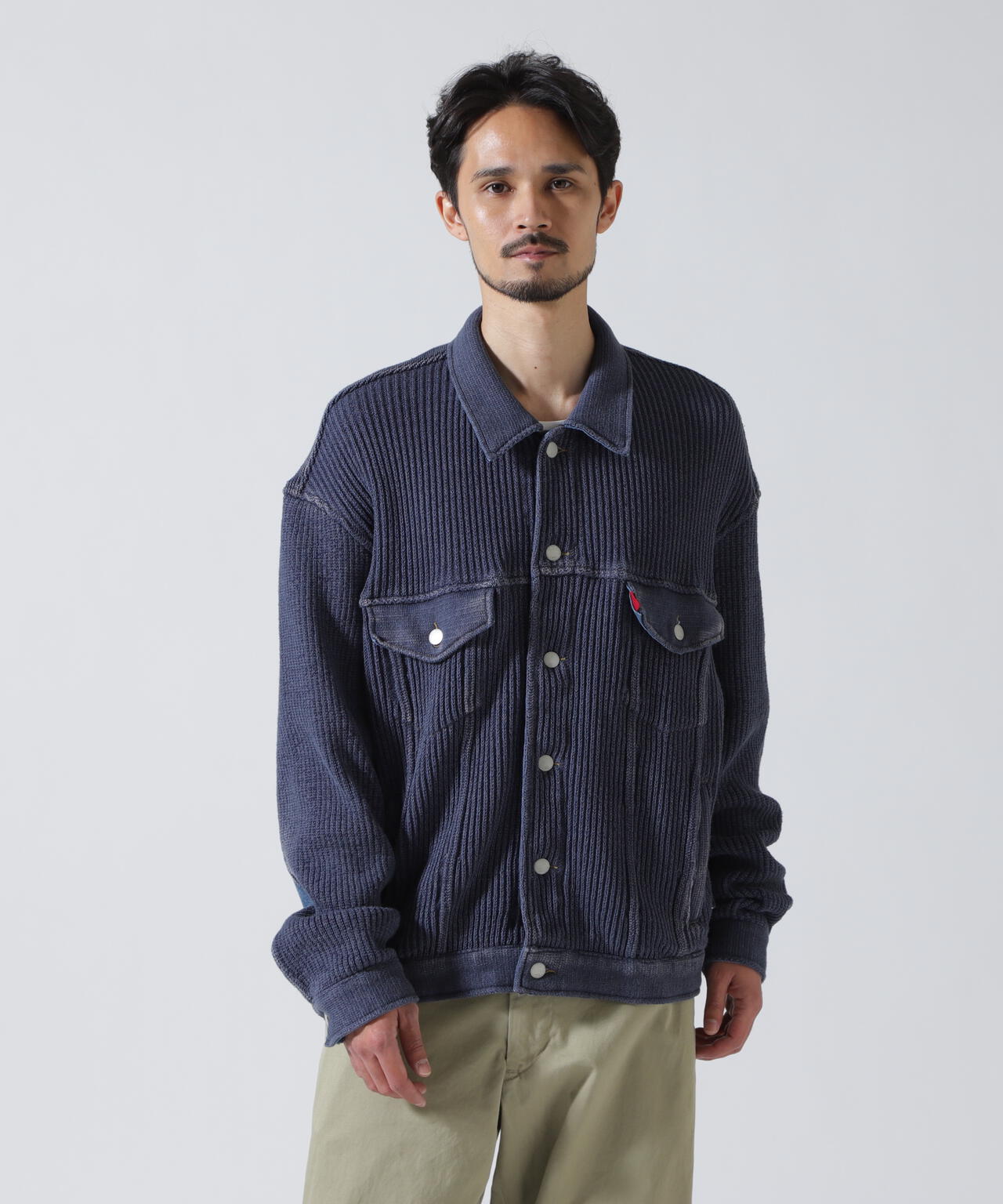YOKE×吾亦紅/ヨーク×ワレモコウ/CONNECTED KNIT DENIM TRUCKER JACKET EXCLUSIVE/吾亦紅別注