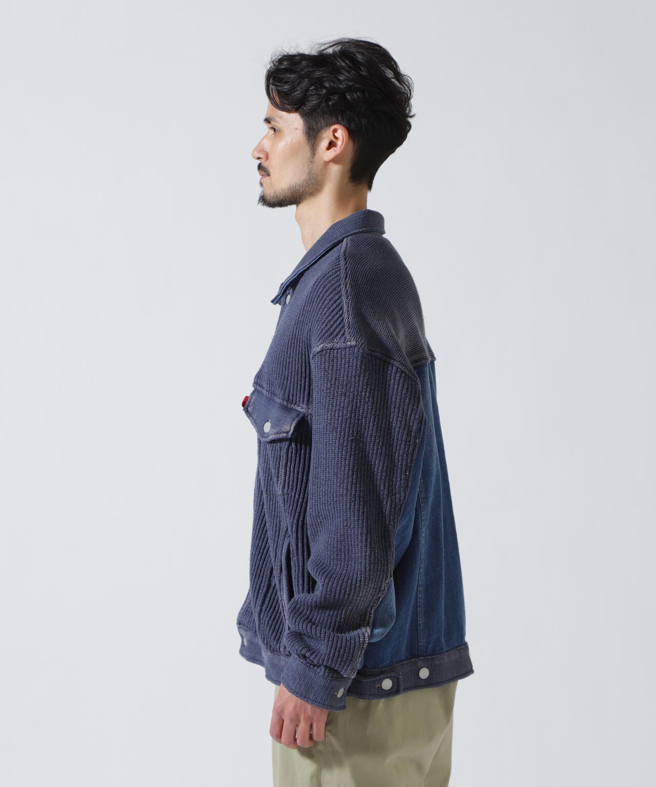 YOKE×吾亦紅/ヨーク×ワレモコウ/CONNECTED KNIT DENIM TRUCKER JACKET EXCLUSIVE/吾亦紅別注