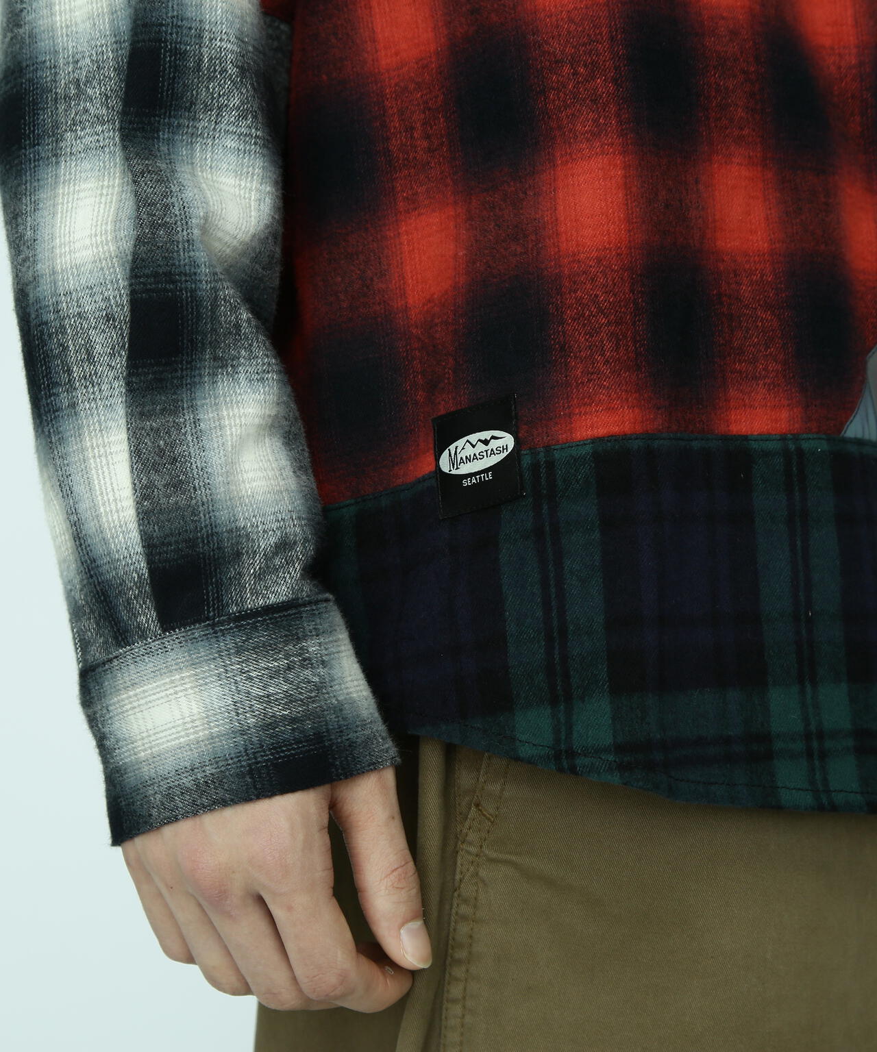 MANASTASH/マナスタッシュ/PATCHED FLANNEL SHIRT/フランネルシャツ