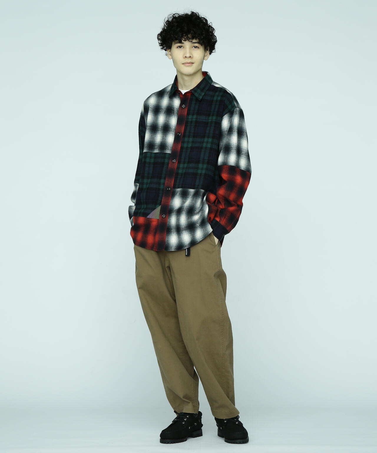 MANASTASH/マナスタッシュ/PATCHED FLANNEL SHIRT/フランネルシャツ