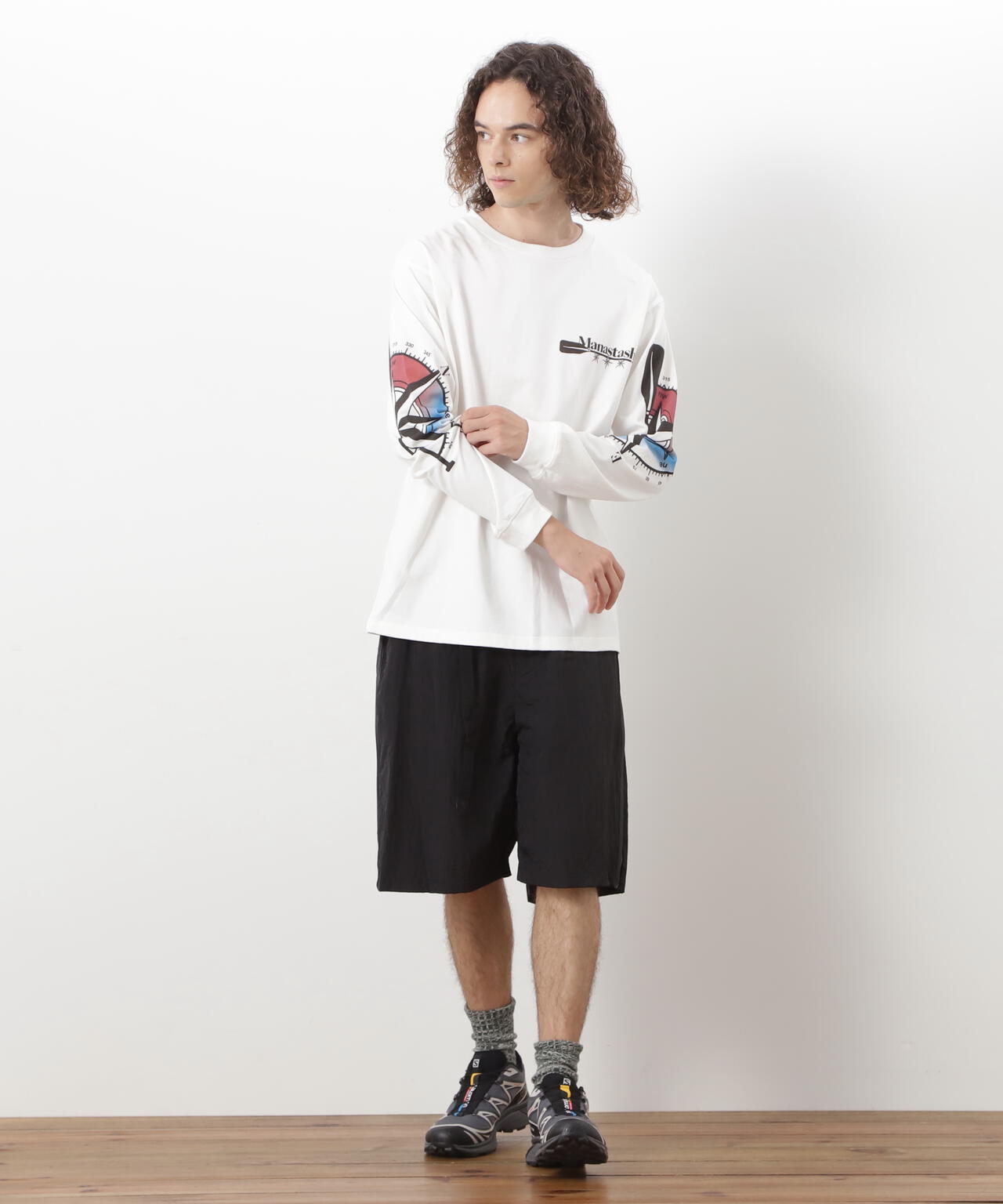 MANASTASH/マナスタッシュ/PUMICE L/S TEE MCC