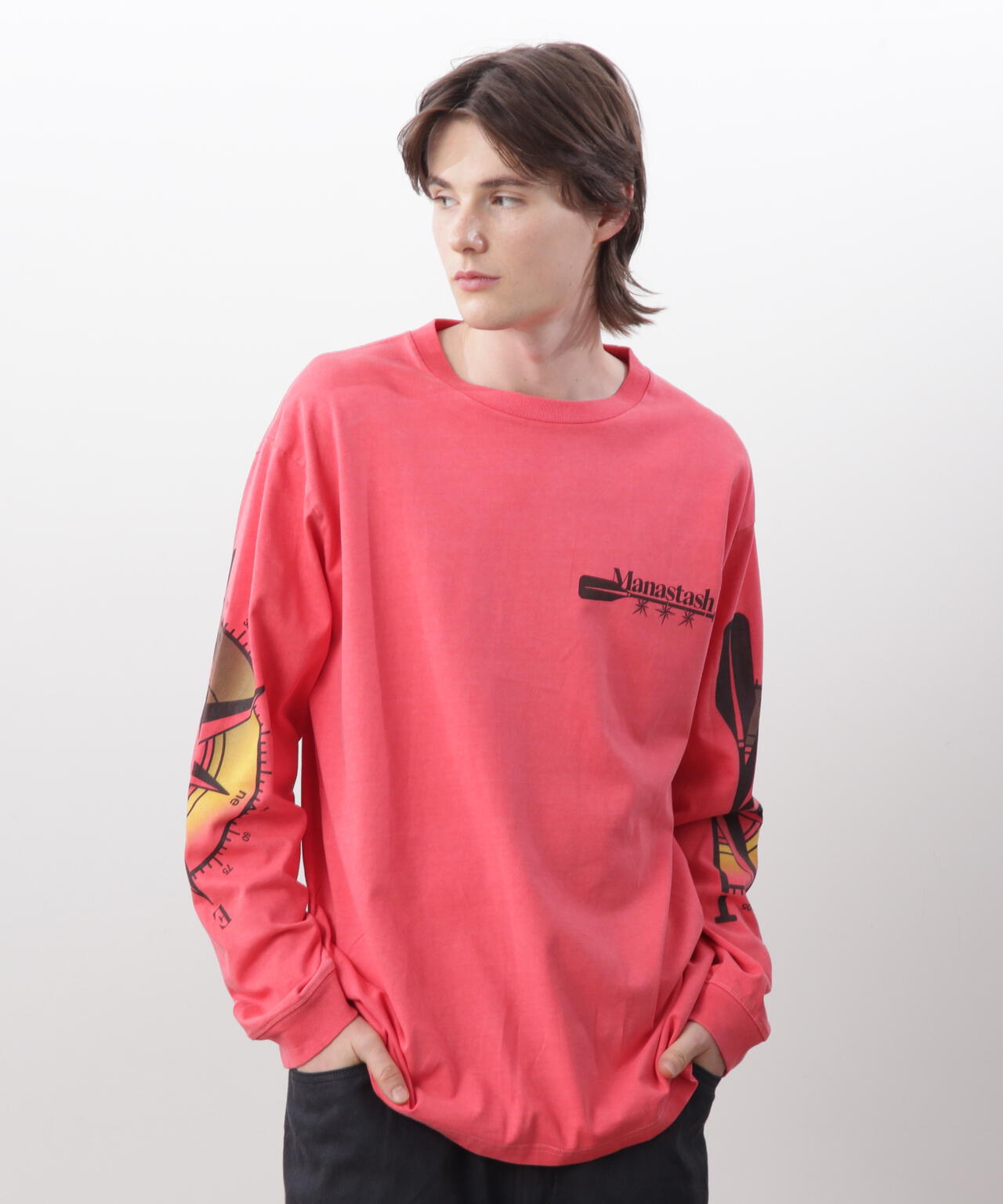 MANASTASH/マナスタッシュ/PUMICE L/S TEE MCC