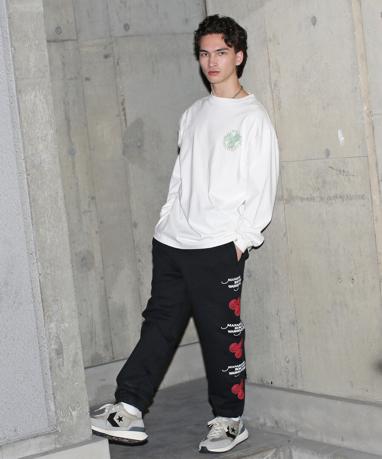 MANASTASH/マナスタッシュ/SAYHELLO L/S TEE