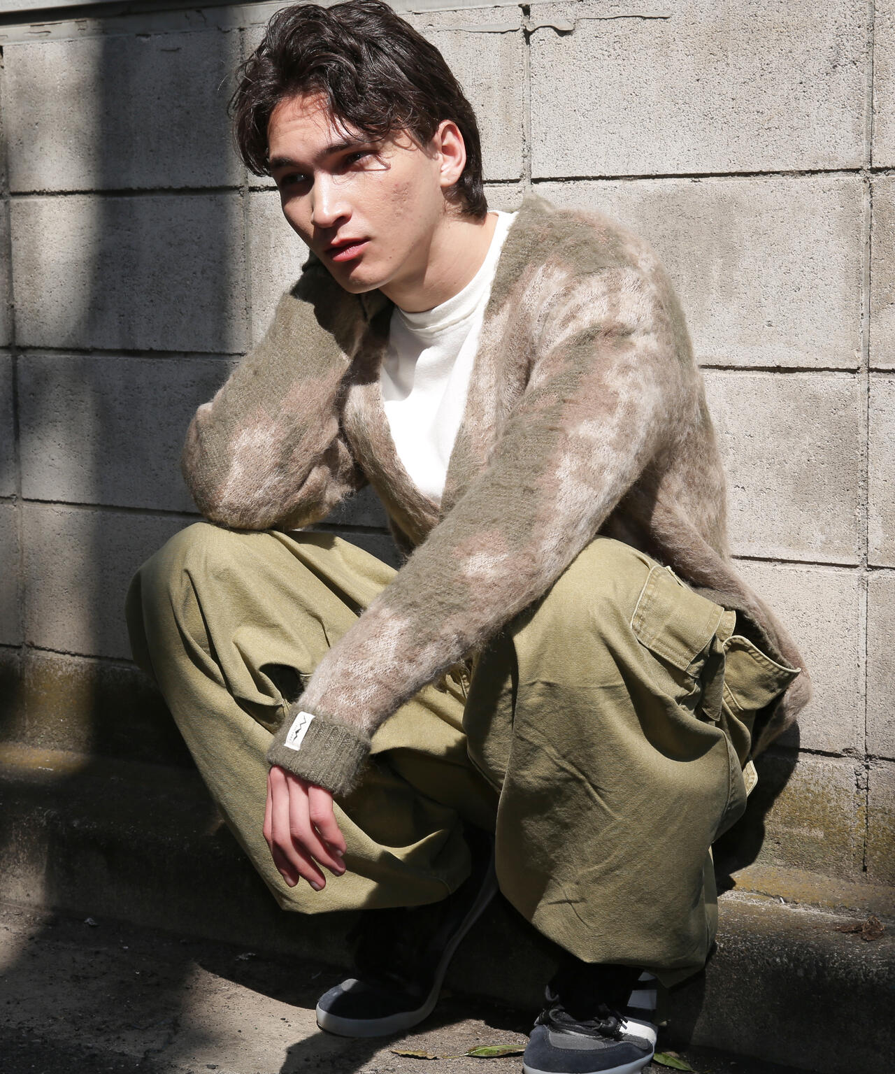 MANASTASH/マナスタッシュ/BLURRY JAQUARD CARDIGAN
