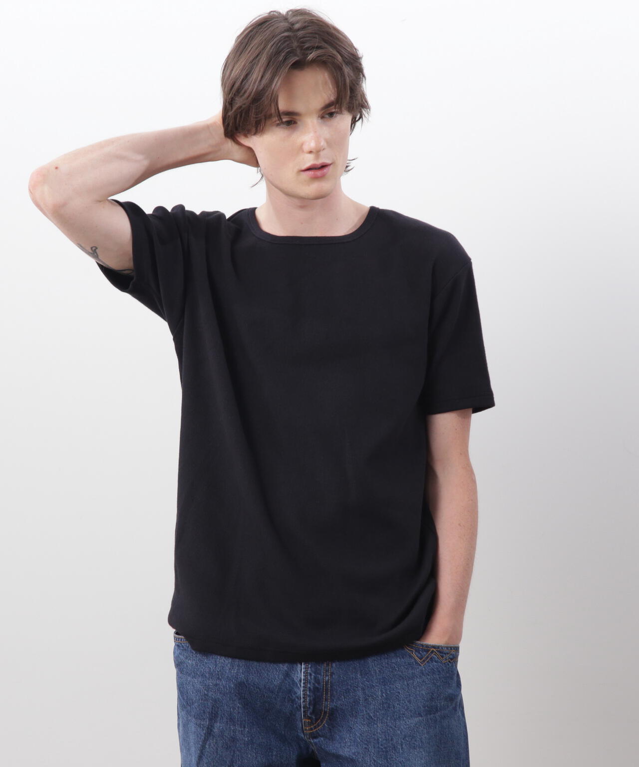 MANASTASH/マナスタッシュ/ RIB S/S TEES(2P)