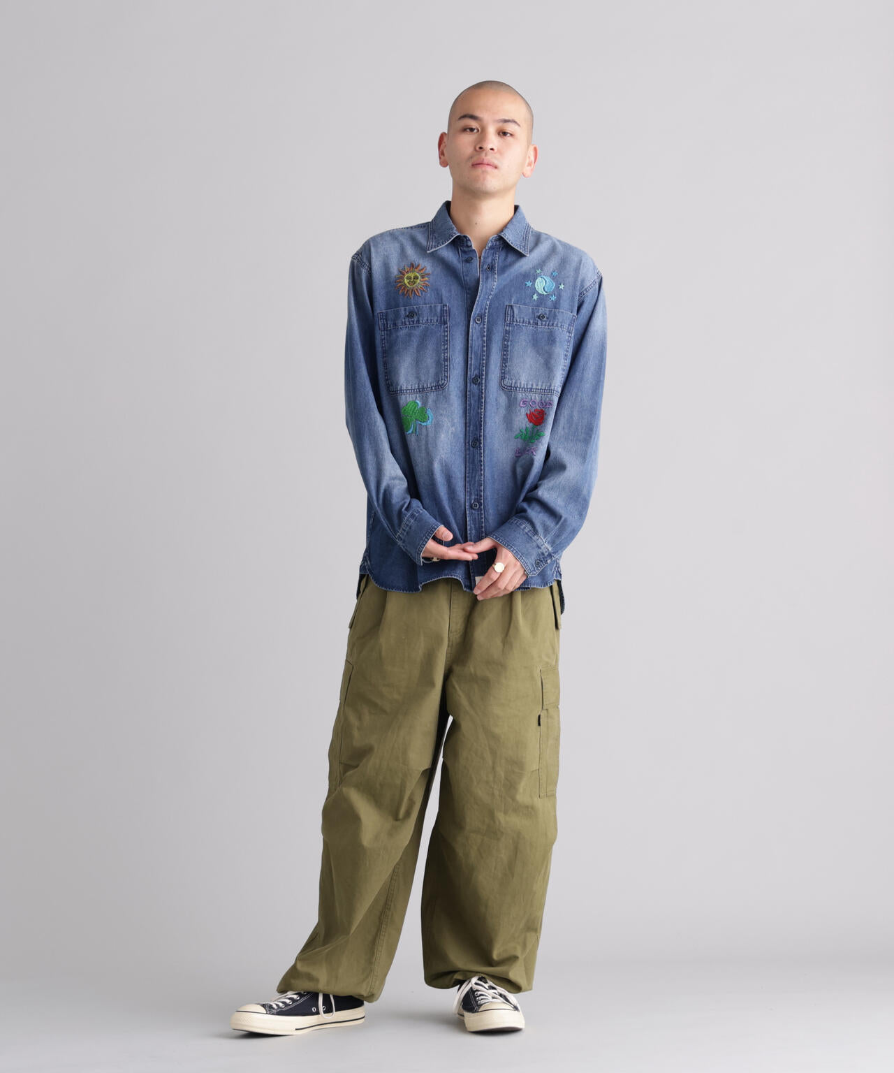MANASTASH/マナスタッシュ/EMBROIDERY SHIRTS