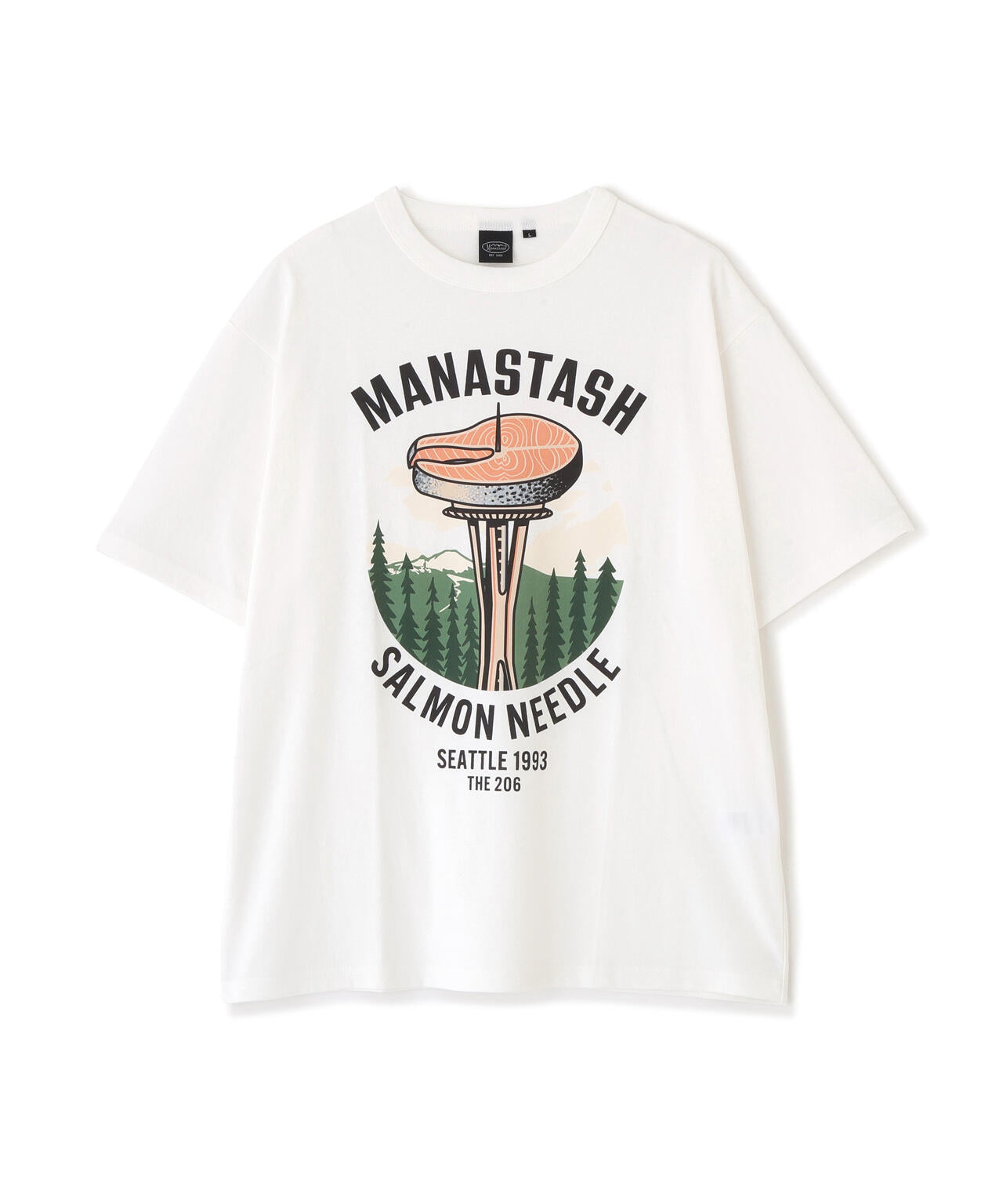 【EC限定商品】MANASTASH/マナスタッシュ/SALMON NEEDLE TEE