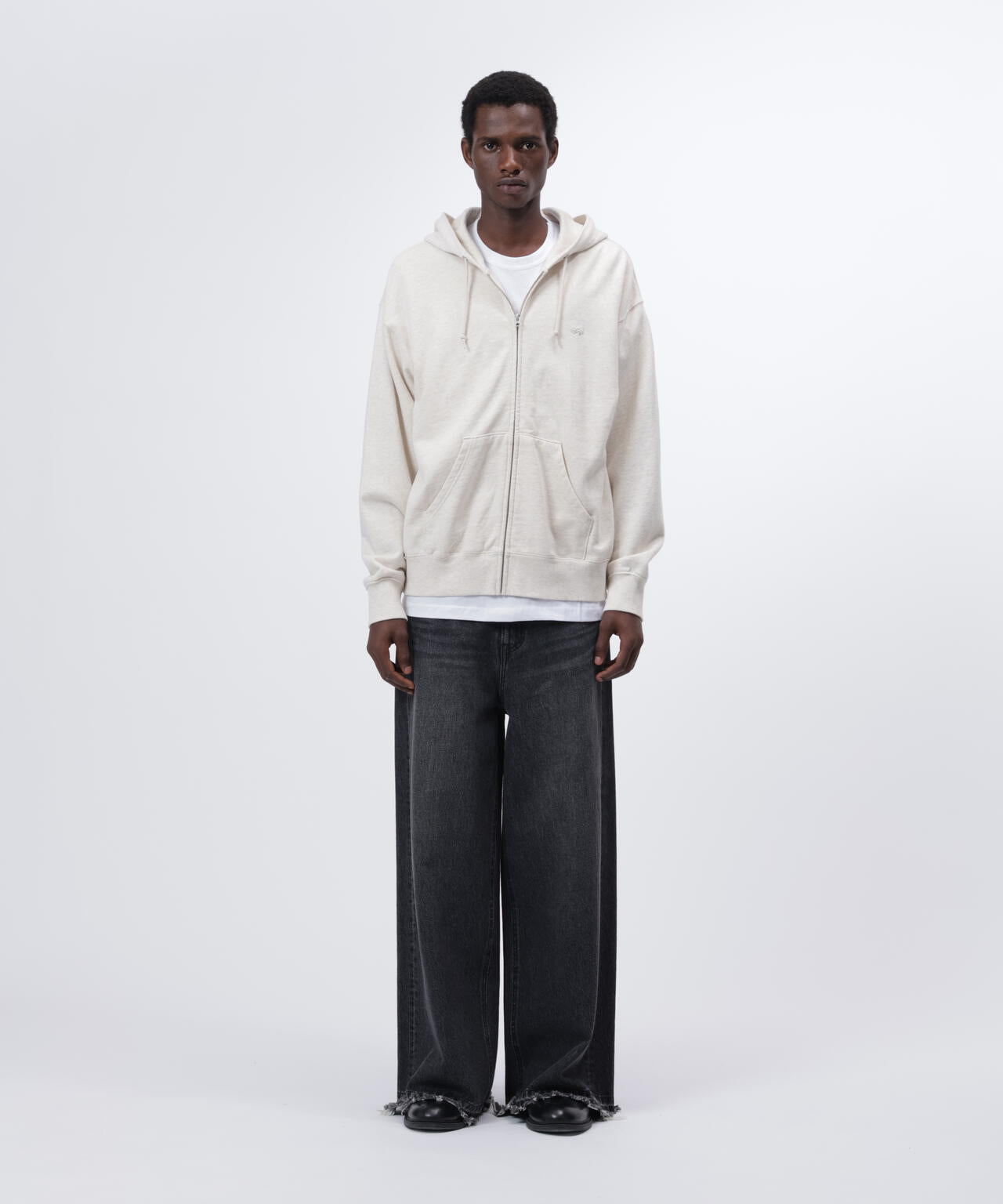 SNOW WASH ZIP HOODIE
